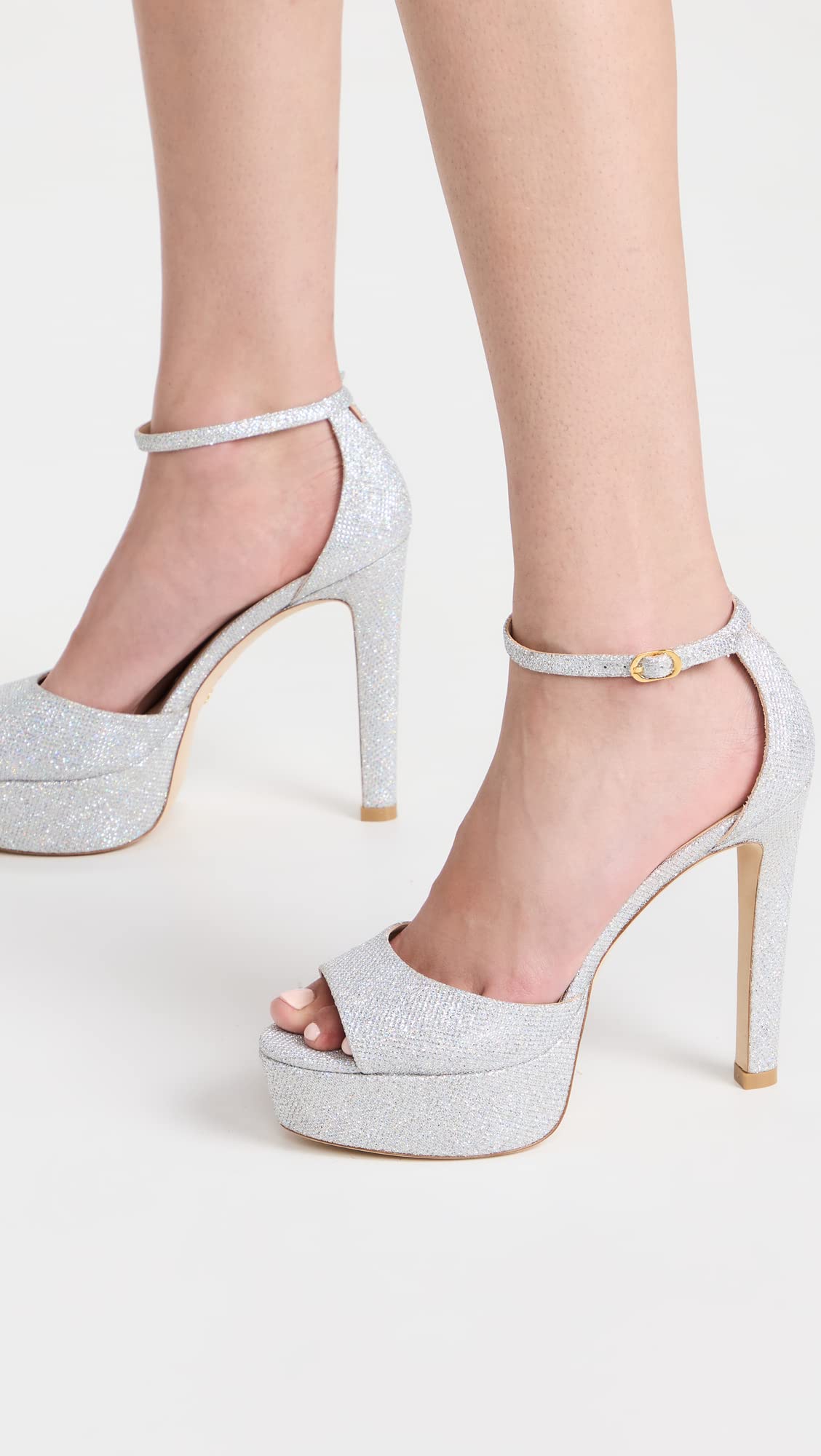 Stuart Weitzman Women's Discoplatform Sandals - Comfortable High Heel Open Toe Sandals for Weddings, Parties & Summer Outfits