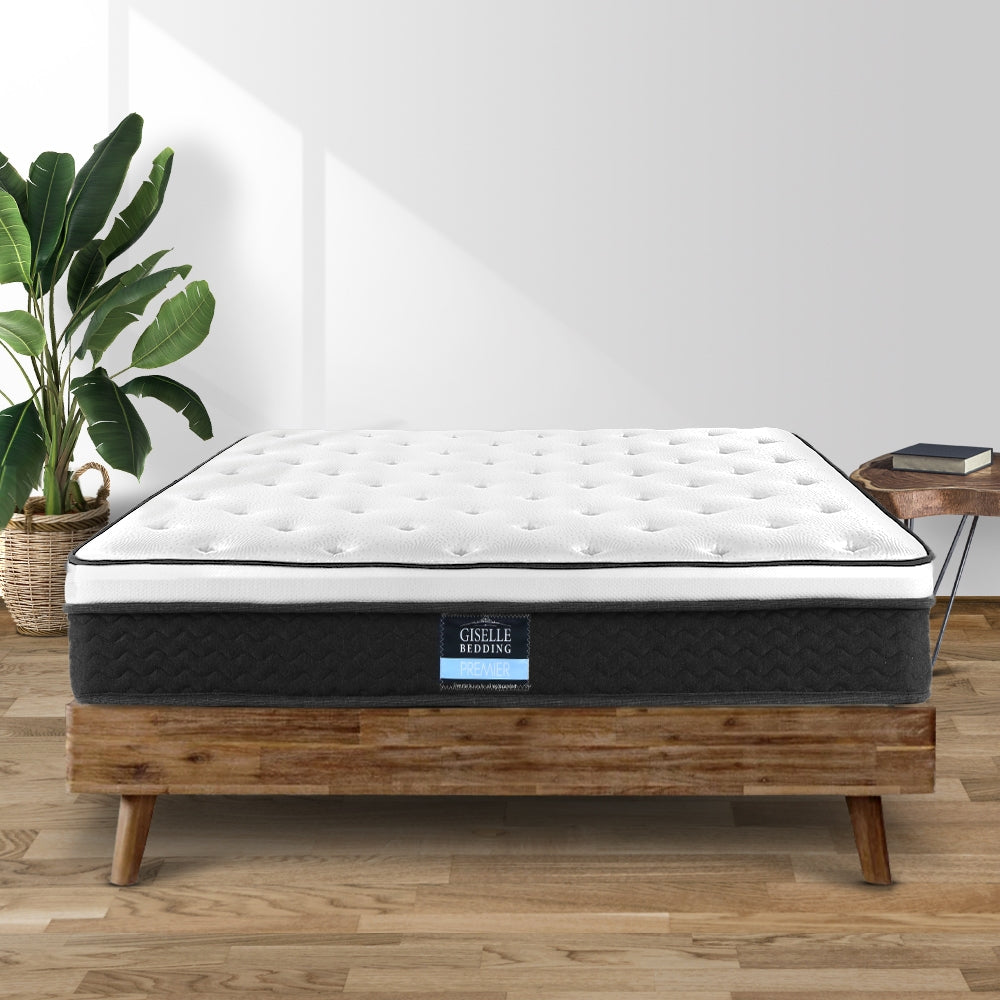 Bonita Euro Top Bonnell Spring Mattress 21cm Thick King Single - Premium Comfort for Bedroom, Guest Room & Dormitory Use