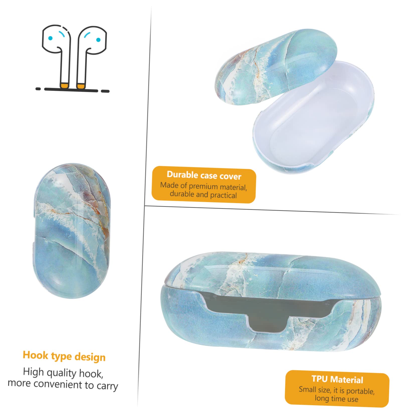 Mikikit 3-Pack Beautiful Headphone Case - Anti-Fall Protective Storage Holder for Headsets & Earphones | Perfect for Travel, Office, and Home Organization