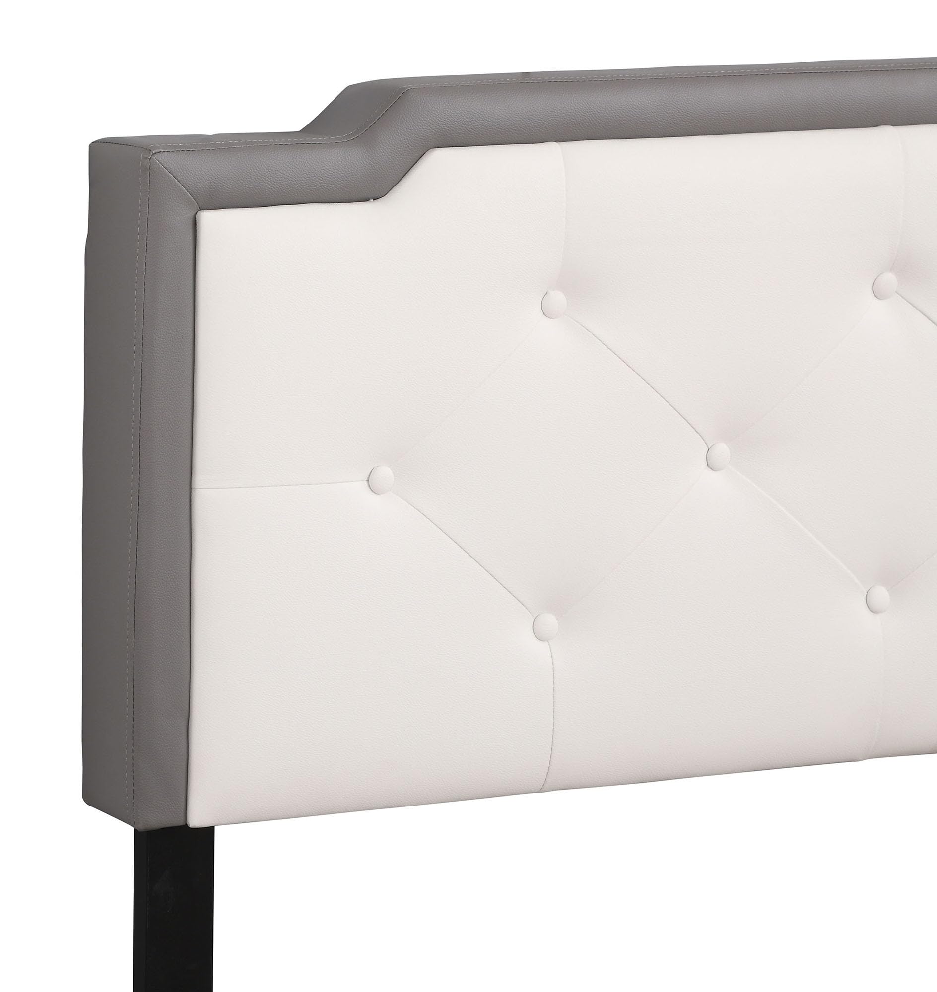 Luxury Light Grey Tufted Full Panel Bed - Queen Size Upholstered Headboard with Diamond Tufting for Bedroom Decor, Master Suite or Guest Room