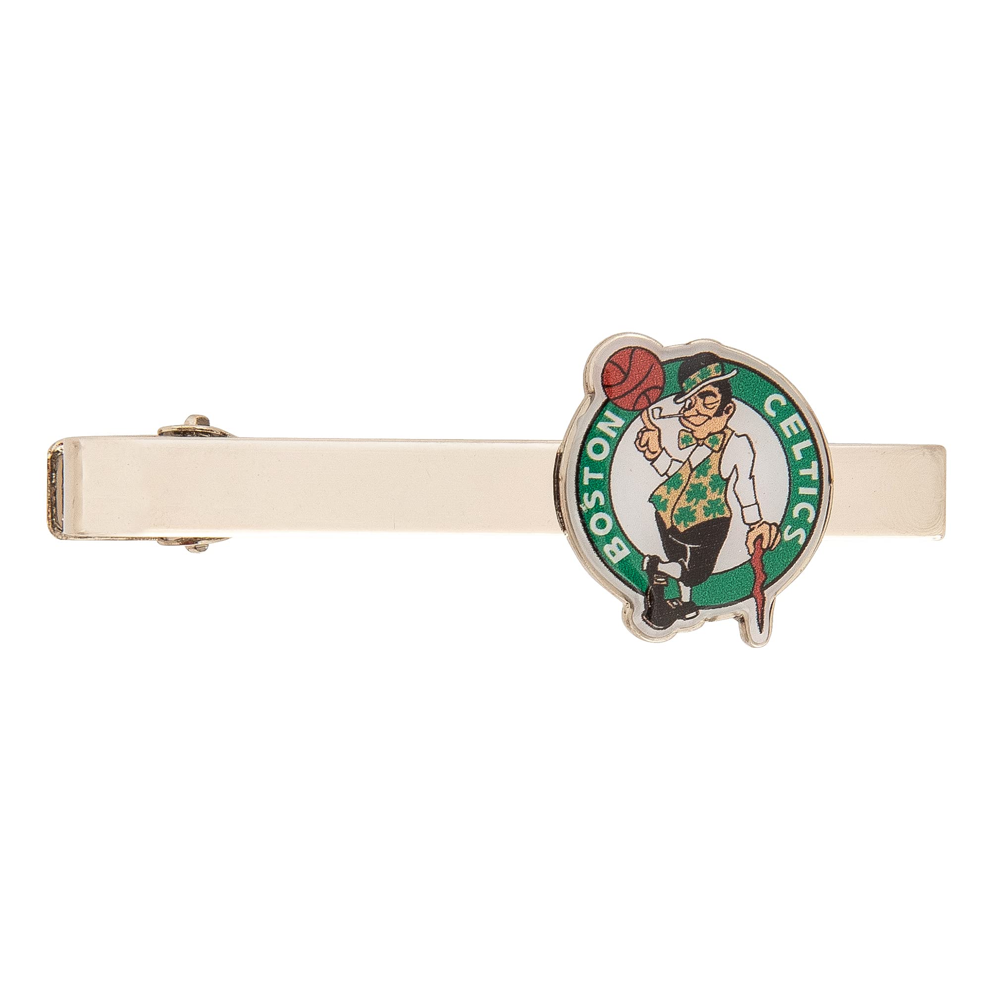 Boston Celtics Tie Bar Clip - NBA Basketball Team Logo Tie Accessory for Men - Perfect for Office, Weddings & Formal Events