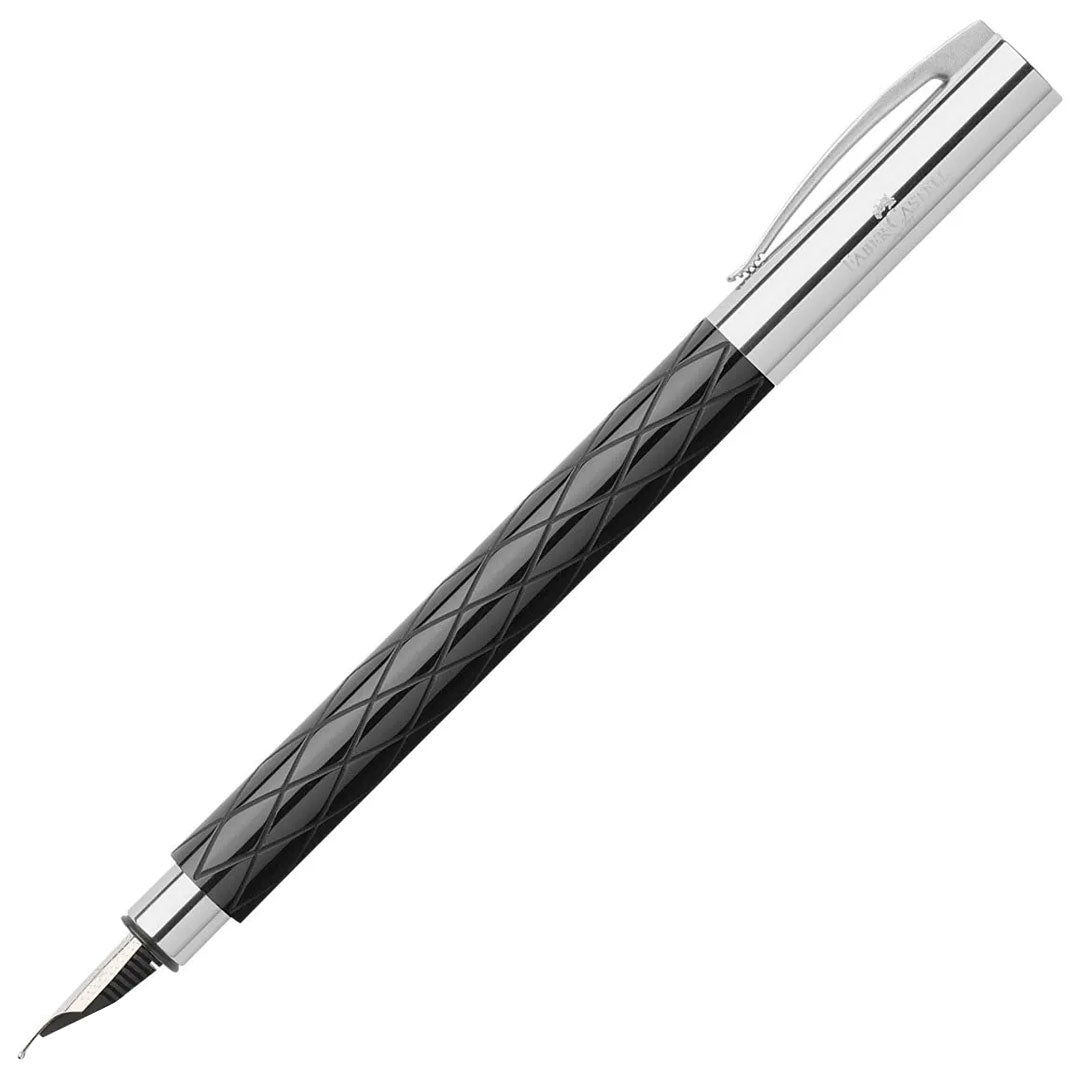 Faber-Castell Ambition Fountain Pen - Premium Rhombus Design for Smooth Writing | Perfect for Office, School & Calligraphy