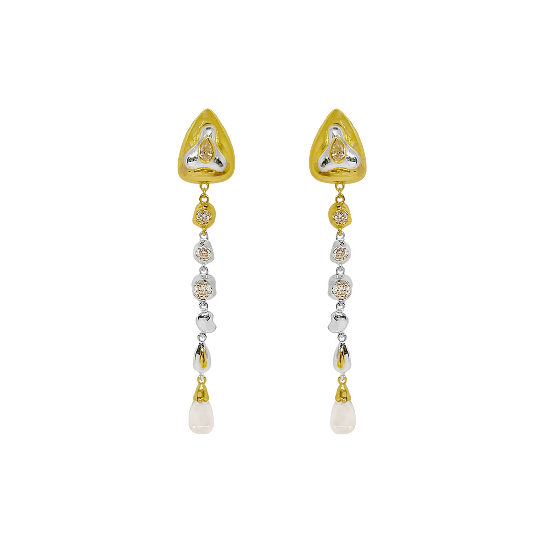ESTELLE EARRINGS - Elegant Gold-Plated Hoop Earrings for Women | Perfect for Parties, Weddings & Everyday Wear