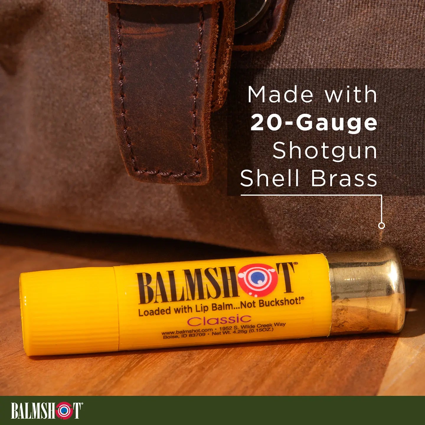 Balmshot Classic Beeswax Lip Balm - Natural Moisturizing & Hydrating Lip Care for Dry, Chapped Lips - Perfect for Winter, Outdoor Activities & Daily Use