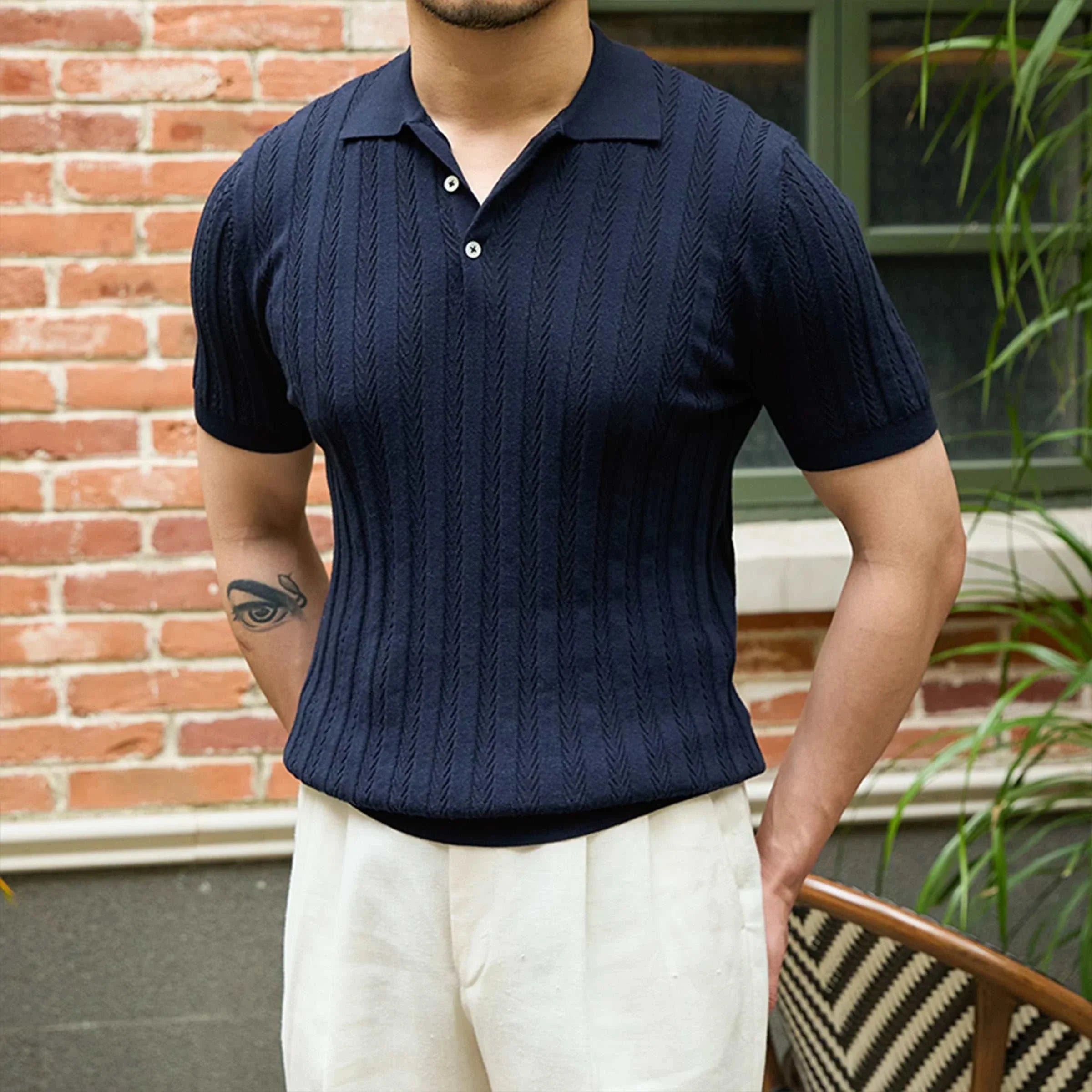 Spring Gentleman English T-Shirt - Stylish Casual Wear for Men | Perfect for Office, Outings & Everyday Comfort