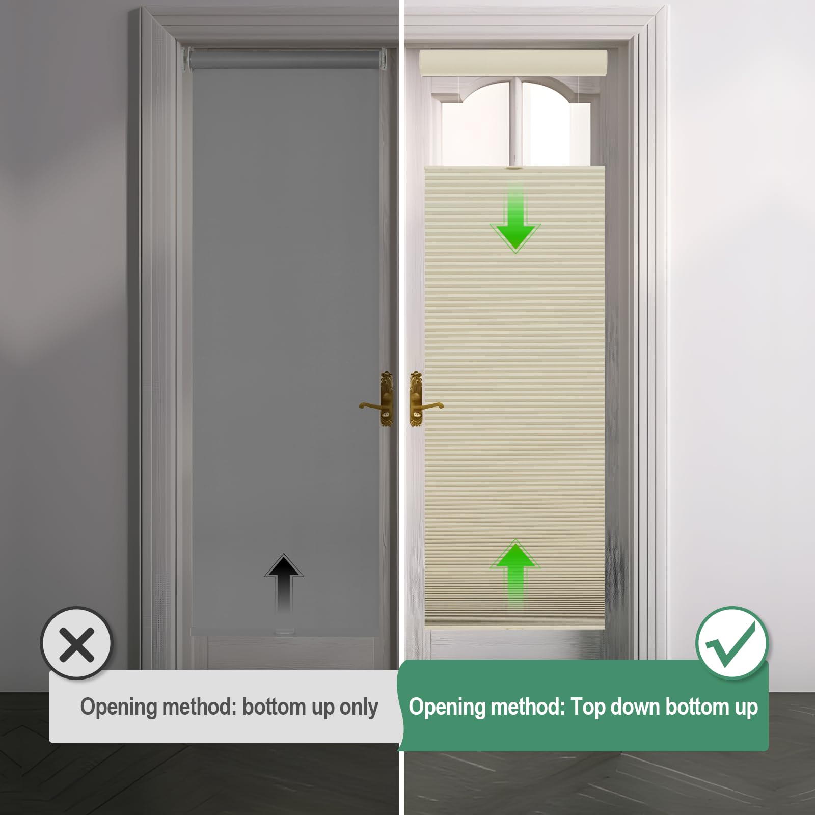 Top Down Bottom Up Room Darkening Cellular Blinds - 1