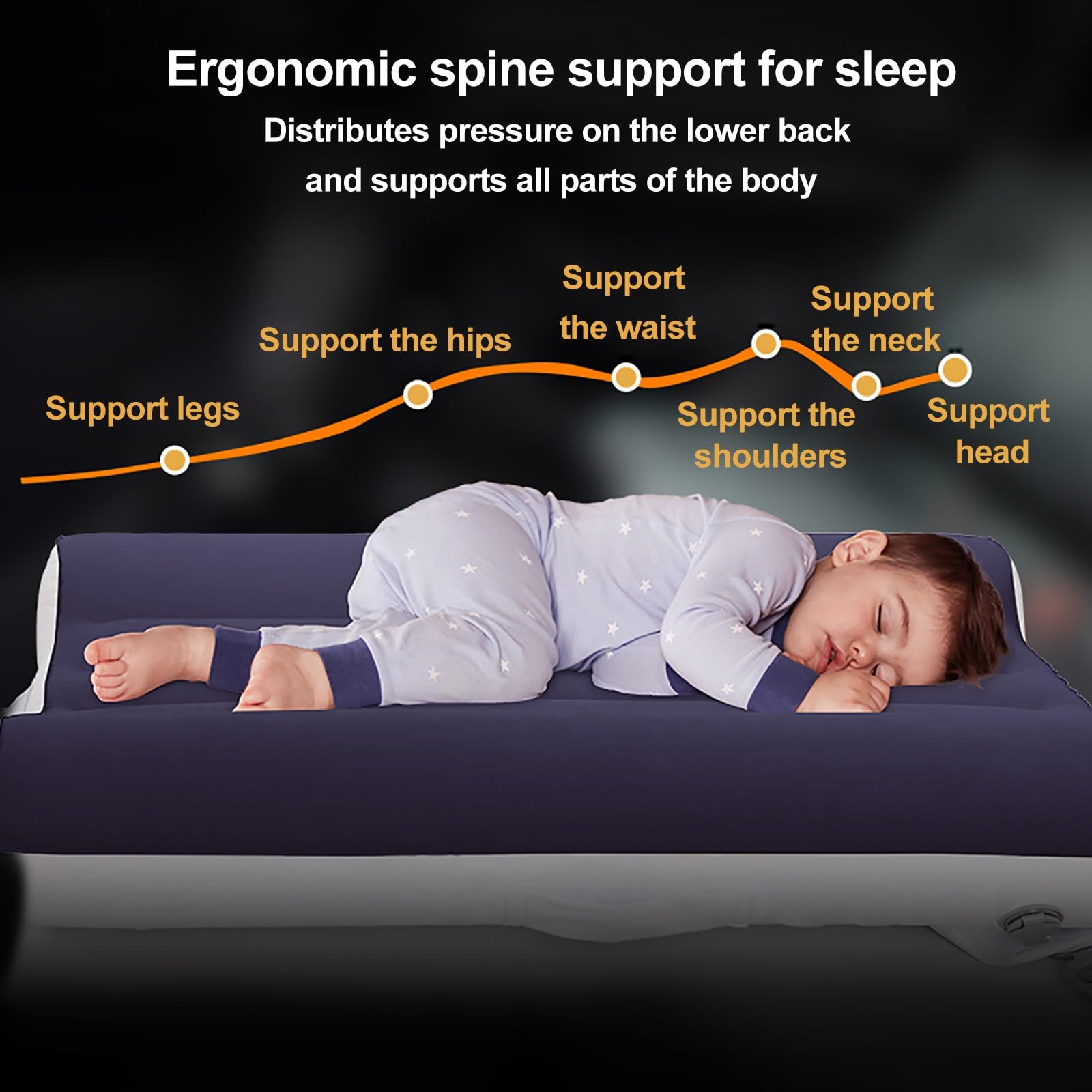 Inflatable Baby Travel Airplane Bed for Toddlers - Portable Infant Air Mattress Fits Most Economy Airline Seats | Purple Color with Car Pump | Perfect for Long Flights, Road Trips & Family Vacations