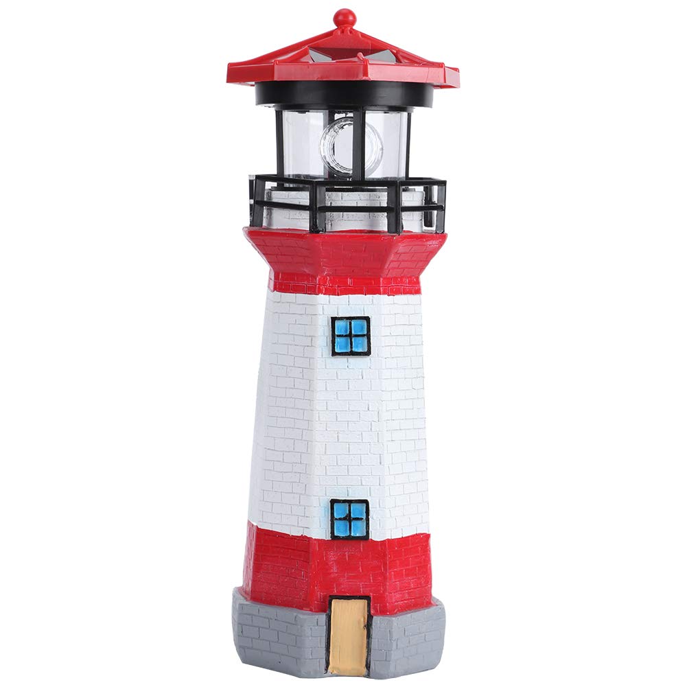 Solar Powered Outdoor LED Landscape Lights - Rotating Garden & Courtyard Decoration with White/Red Light Options | Perfect for Pathways, Patios & Backyard Lighting