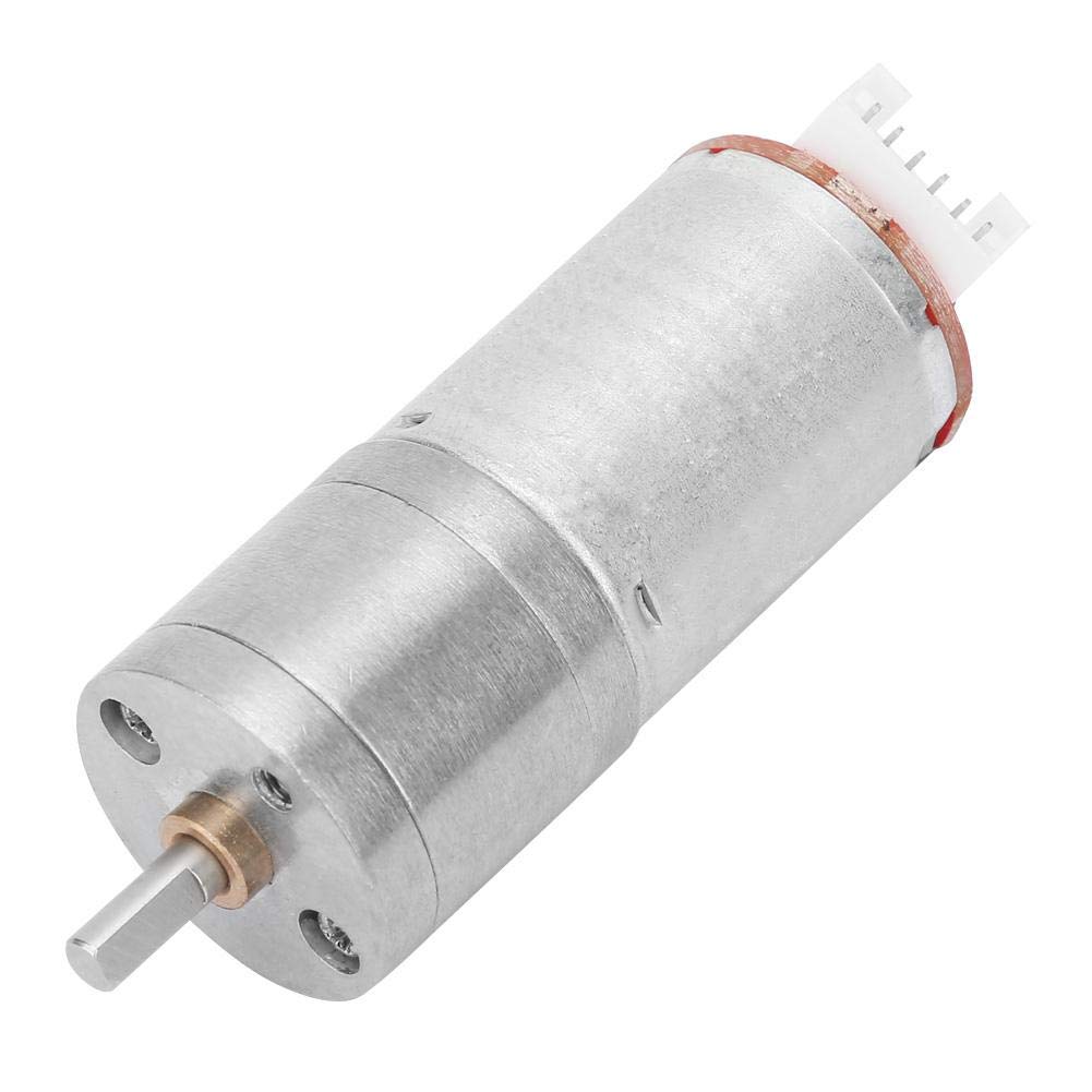 12V DC Encoder Gear Motor - Pure Copper Coil High Conductivity, Full Metal Gear Speed Reduction Motor (20RPM) - Perfect for Smart Toys, Robotics, Balance Cars & Smart Home Devices