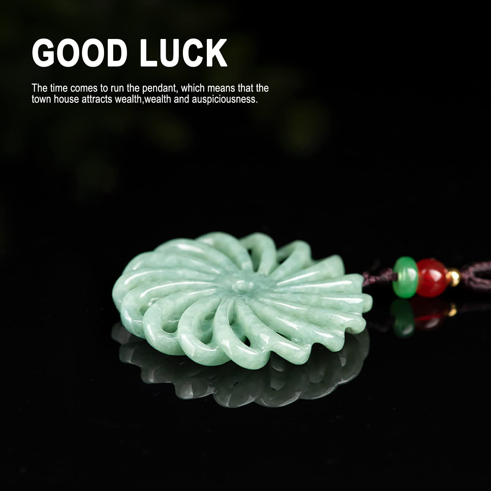 Natural Green Jade Necklaces for Women - Lucky Donut Jade Pendant Necklace, Protection Amulet Jewelry Gift for Her - Perfect for Meditation, Spiritual Healing & Everyday Elegance