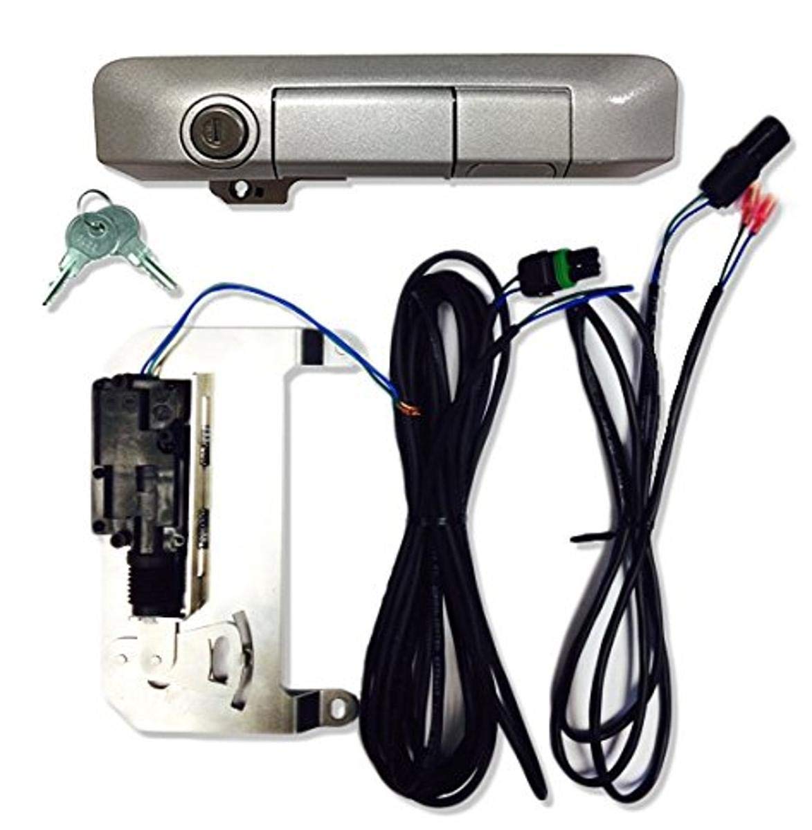 Pop & Lock PL85505 Silverstreak Mica Power Tailgate Lock for Toyota Tacoma - Smart Keyless Entry System | Secure Truck Bed & Cargo | Perfect for Off-Roading, Camping & Work Sites