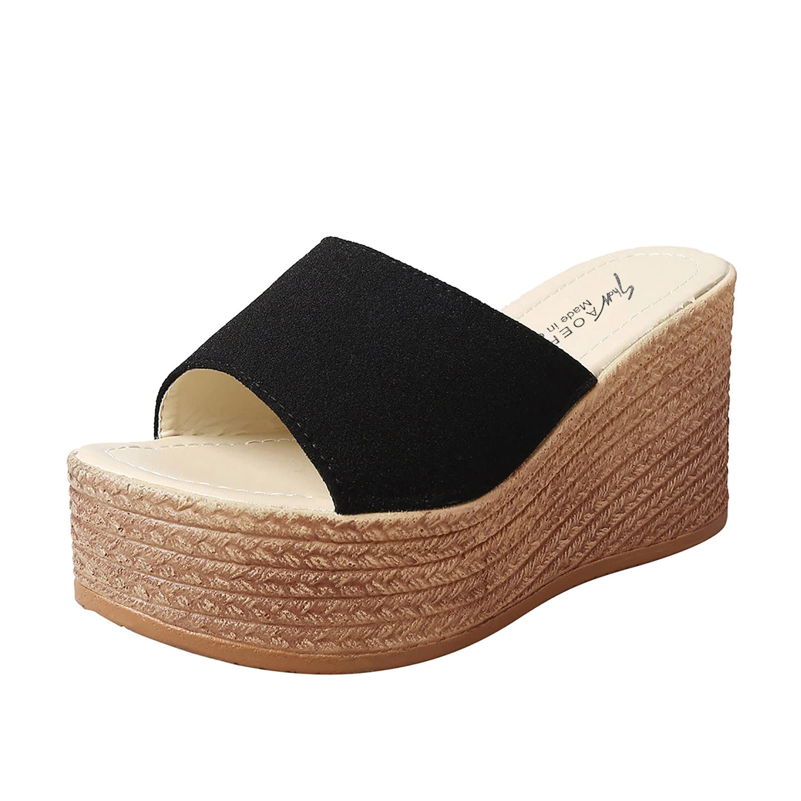 Women's Peep Toe Wedge Sandals - Comfortable Casual Slippers for Ladies, Classic Fit Summer Shoes | Perfect for Beach, Vacation & Everyday Wear