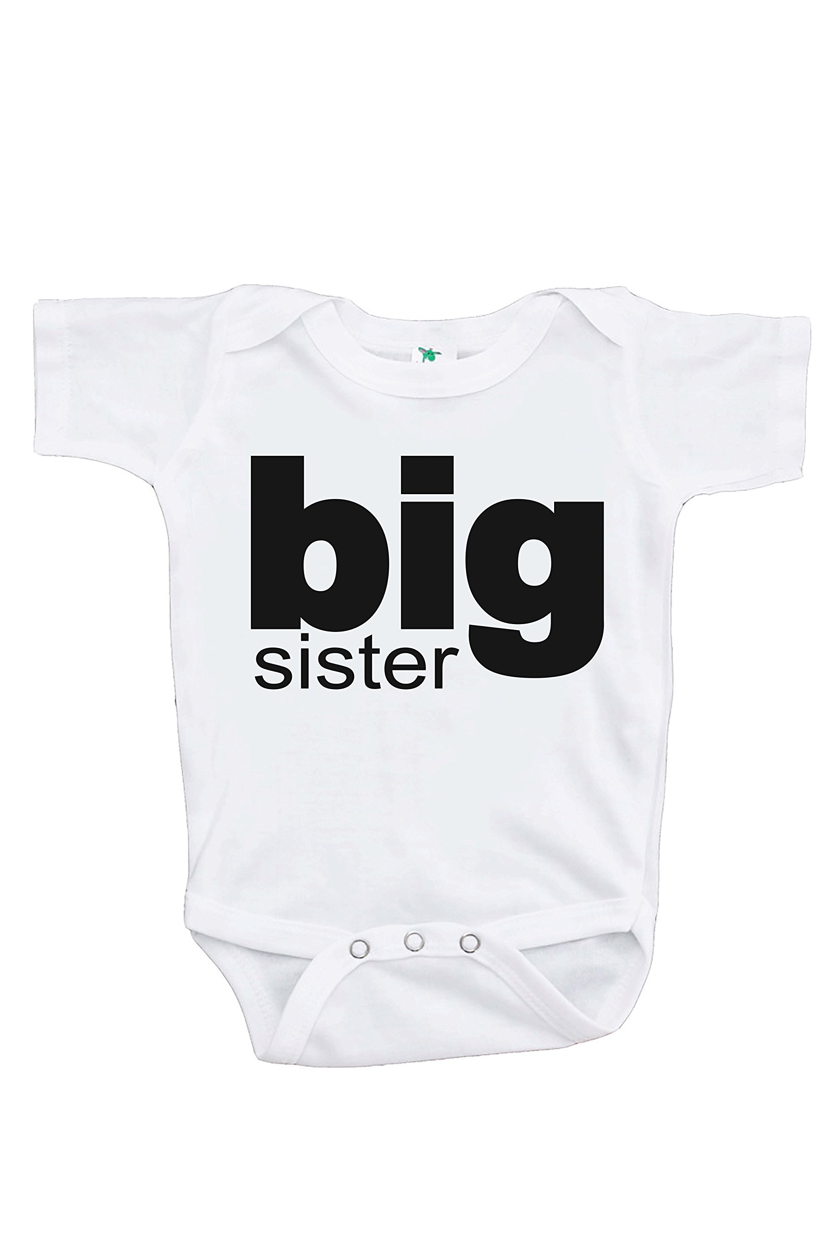 7 ate 9 Apparel Girls' Big Sister One-Piece Romper - Cute Matching Outfits for Siblings & Family Photos