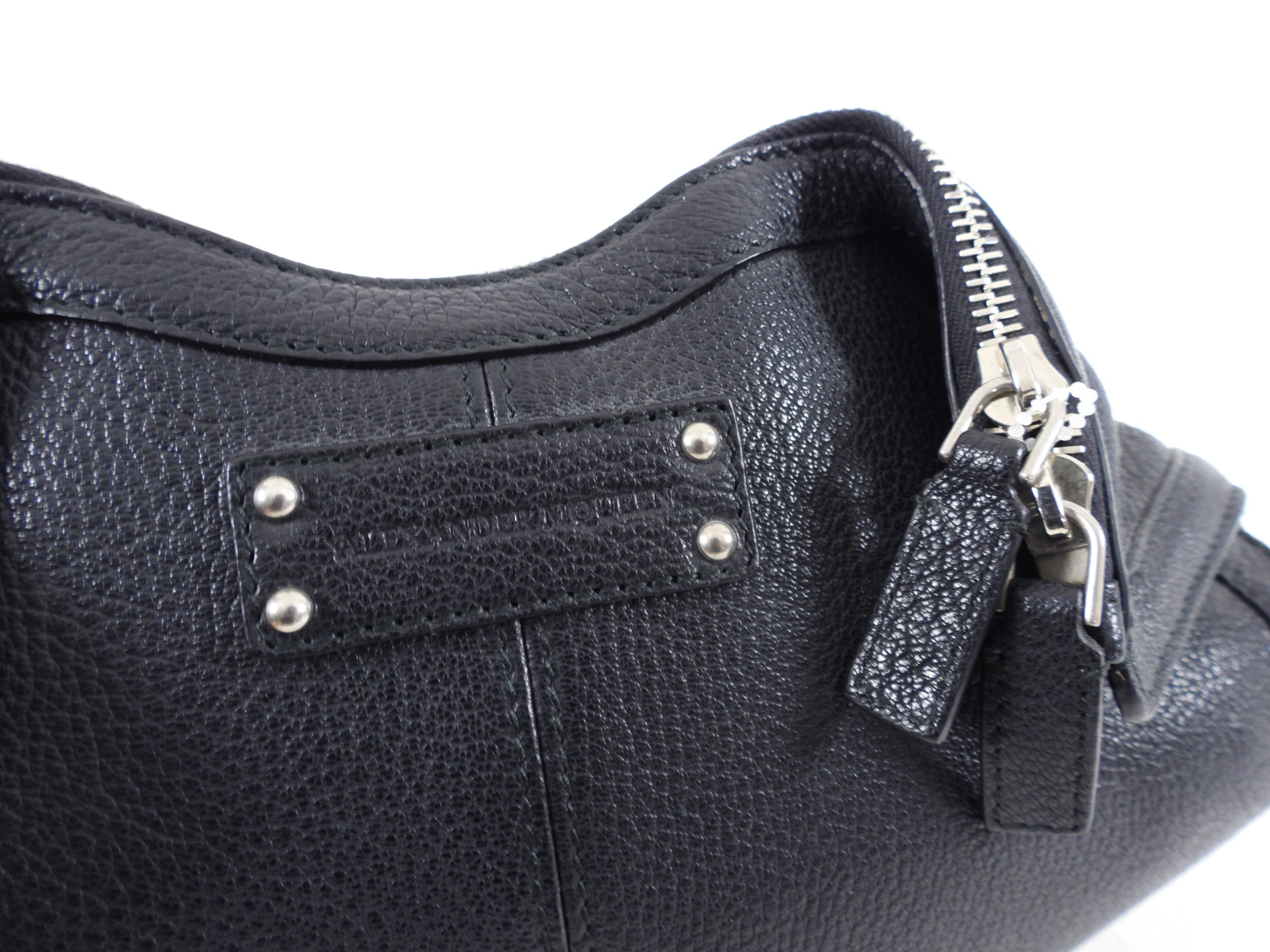 Alexander McQueen Small Black Leather De Manta Clutch Bag for Women | Luxury Designer Handbag for Evening Parties, Weddings & Special Occasions