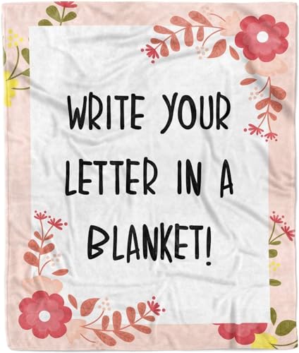 Floral Letter Blanket