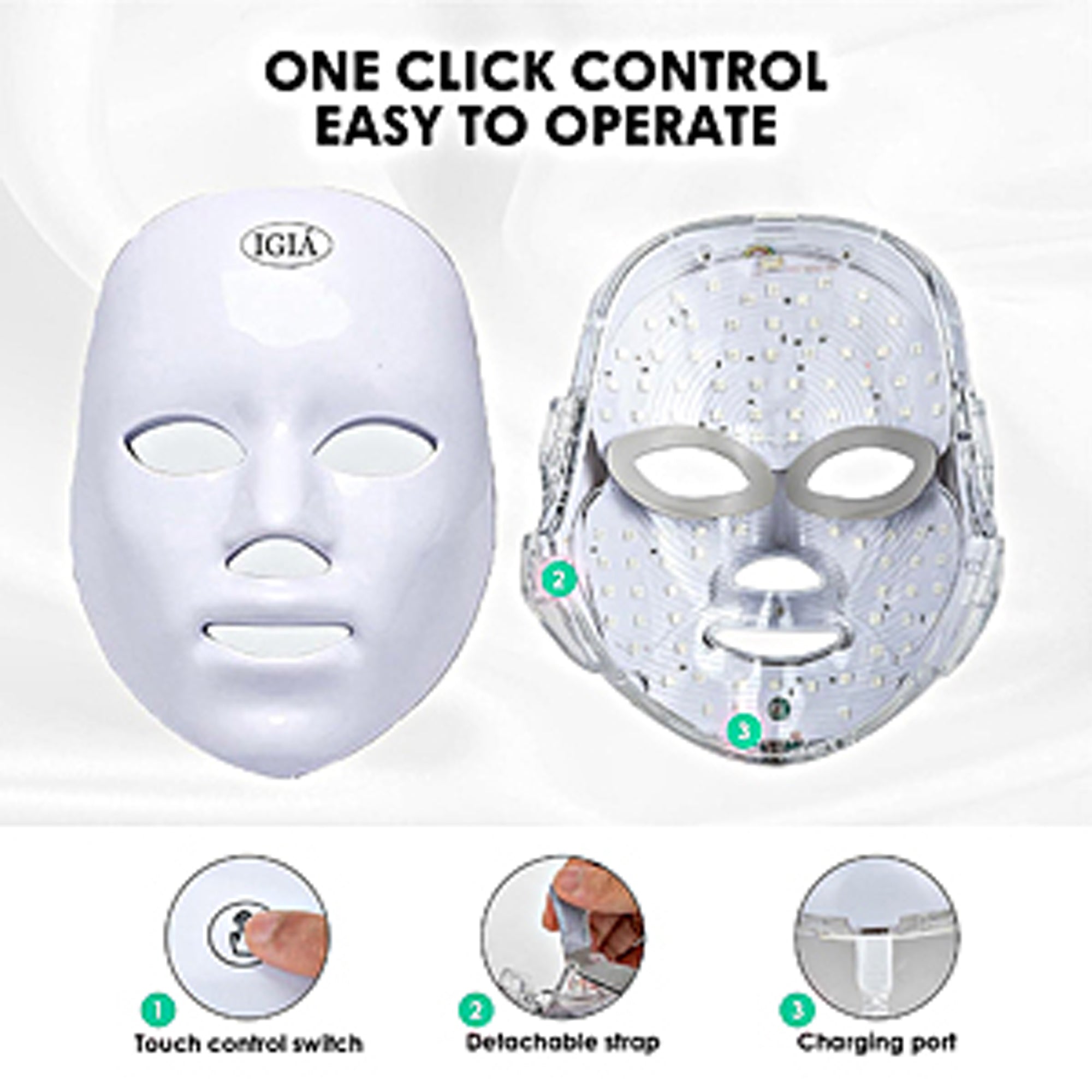 Re Gen LED Light Therapy Mask Adapters & Plugs - Replacement Power Connectors for Skin Care Devices - Perfect for Home & Salon Use