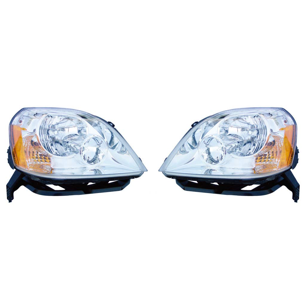 KarParts360: Replacement Headlight Assembly Pair for 2005-2007 Ford Five Hundred - Driver & Passenger Side with Bulbs (Replaces FO2502221, FO2503221) - Perfect for Night Driving & Vehicle Restoration