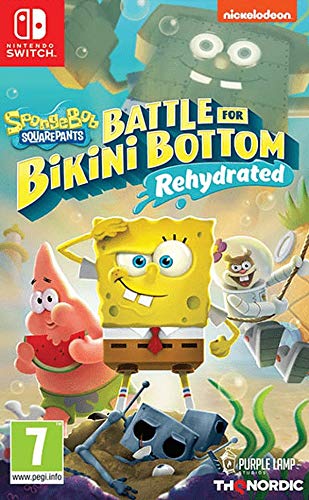 Spongebob SquarePants: Battle for Bikini Bottom - Rehydrated - Nintendo Switch Game - Fun Family Adventure for Kids & Adults - Perfect for Home Entertainment & Travel Gaming