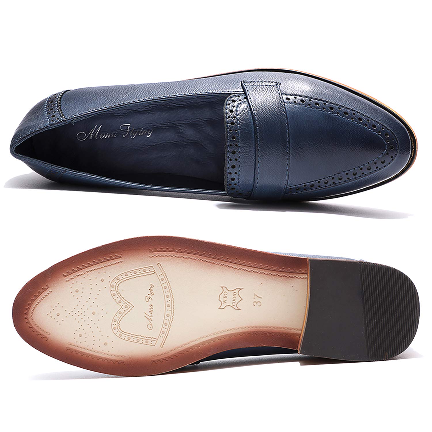 Women's Classic Leather Penny Loafers - Slip On Dress Shoes for Office, Work & Casual Wear | Comfortable & Stylish Flats for Ladies | Perfect for Business, Travel & Everyday Outfits