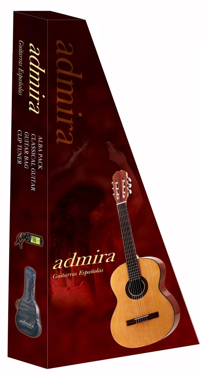 6 String Classical Acoustic Guitar for Beginners - Right Handed with Alba Pack - Perfect for Home Practice, Music Lessons & Live Performances