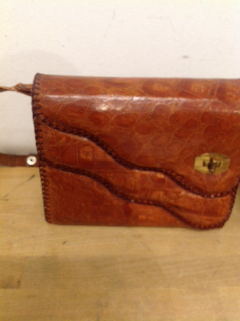 Vintage Alligator Leather Handbag for Women - Stylish Retro Clutch, Crossbody & Shoulder Bag - Perfect for Parties, Weddings & Evening Events
