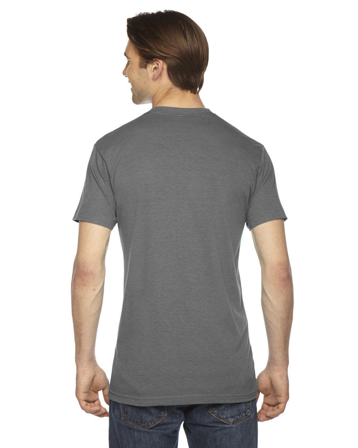 American Apparel TR401W Unisex Triblend Short Sleeve Track T-Shirt - Soft Comfortable Crew Neck Tee for Men & Women - Perfect for Gym, Running, Workout and Casual Wear