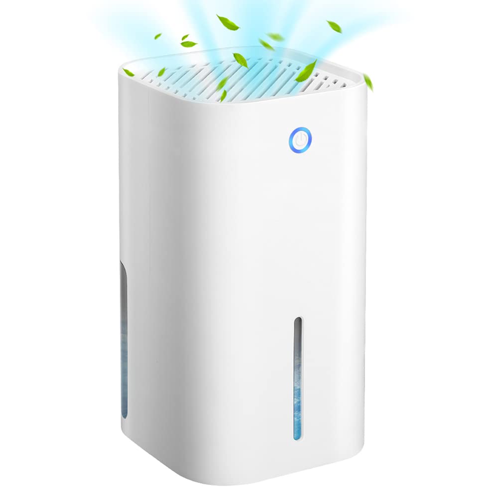 VOSAREA Mini Portable Dehumidifier with LED Indicator - Auto Shutoff for Home, Bedroom, Basement & Closet - Compact Moisture Absorber for Damp Spaces