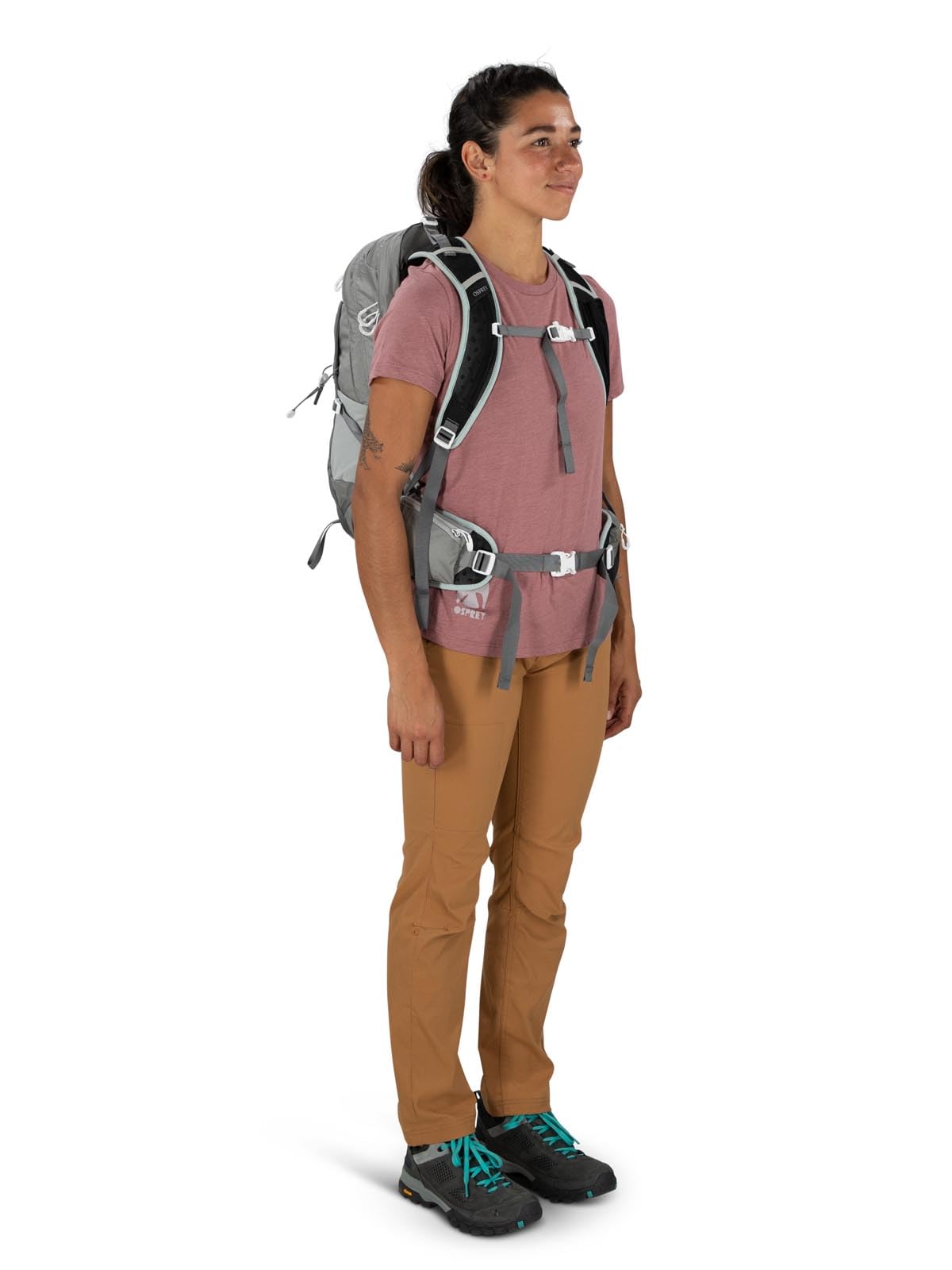 Osprey Talon Earth 22L Unisex Hiking Backpack - Lightweight & Durable Daypack for Outdoor Adventures, Glacier Grey - Perfect for Hiking, Camping & Travel