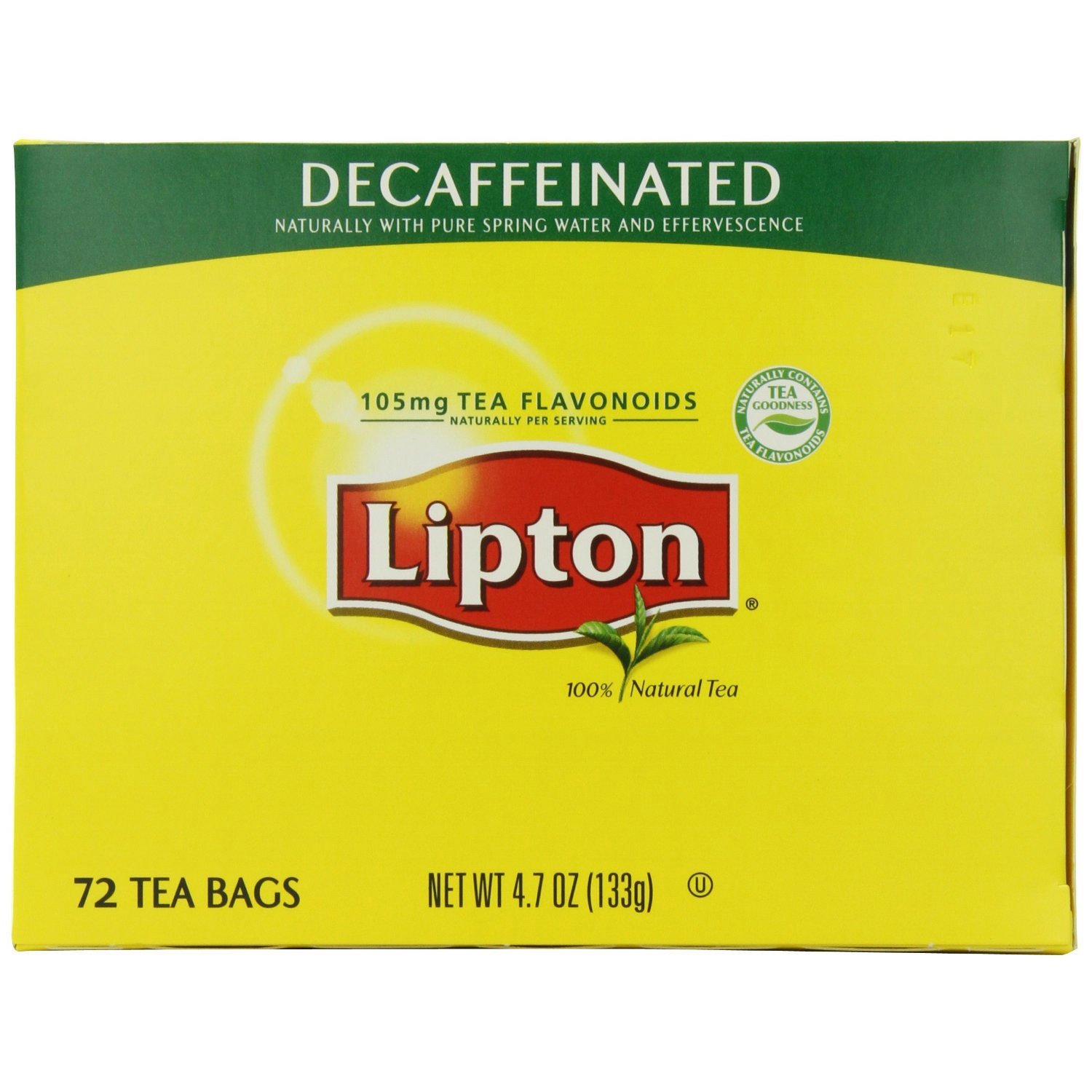 Lipton Decaffeinated Tea Bags - 72 Count (Pack of 2) | Premium Black Tea for Relaxation & Evening Enjoyment | Perfect for Home, Office & Travel