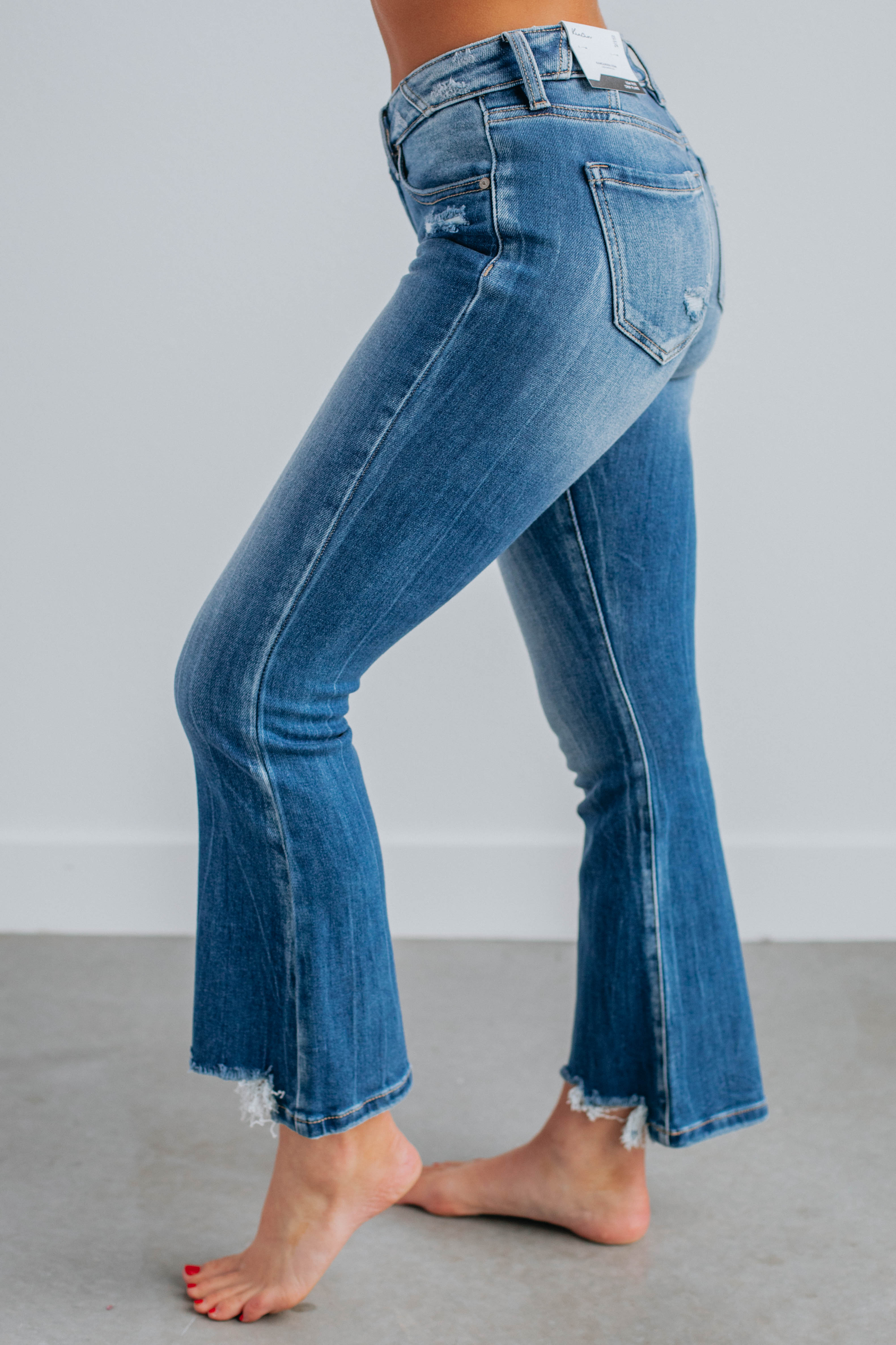Decla KanCan Jeans for Women - High Waist Flared Bootcut Denim Pants - Vintage Retro Style Jeans for Casual Wear, Night Out and Office Outfits