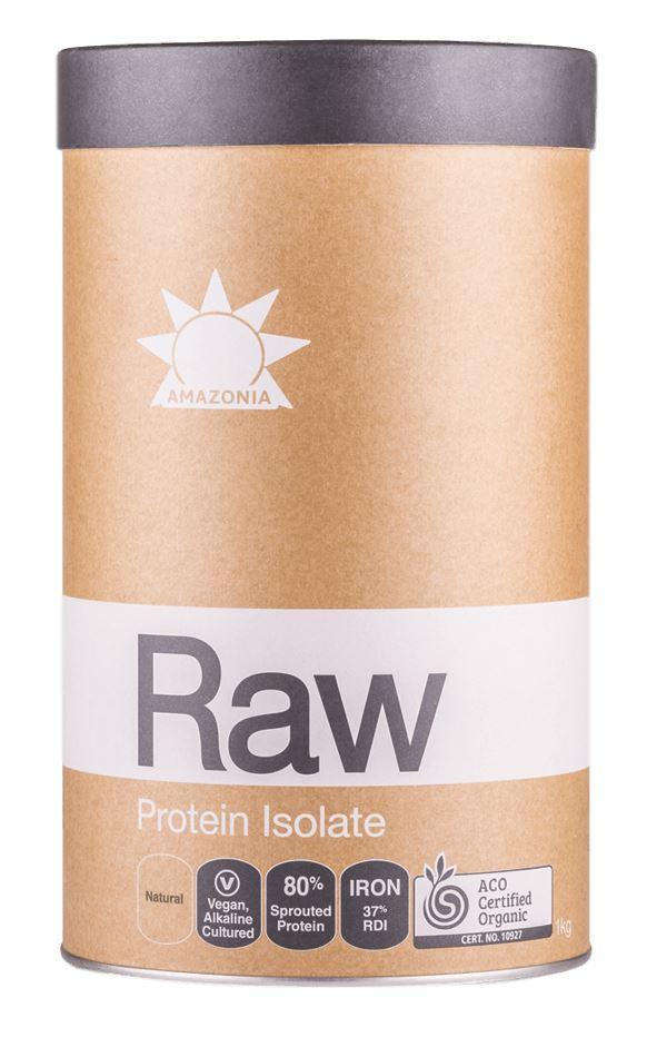 Amazonia Raw Protein Isolate Powder - 100% Organic Plant-Based Vegan Protein for Muscle Recovery & Weight Loss - Perfect for Smoothies, Baking & Post-Workout Shakes