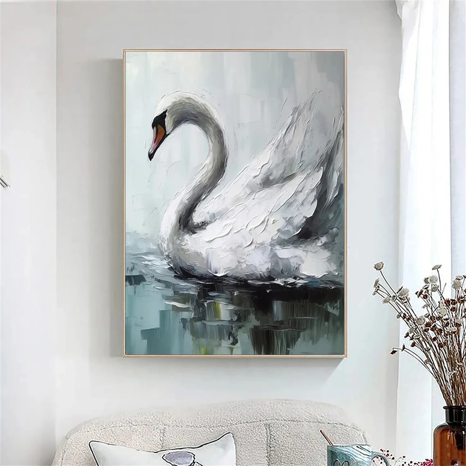 Animal Art Painting #AP078 - Handmade Canvas Wall Decor for Living Room, Bedroom & Office | Wildlife & Nature Inspired Artwork
