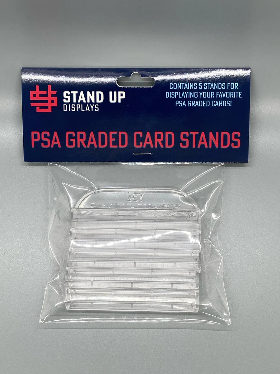 PSA Graded Card Stands - Clear Acrylic Display Stand for Sports & Trading Cards - Perfect for Showcases, Collectibles, and Home Decor