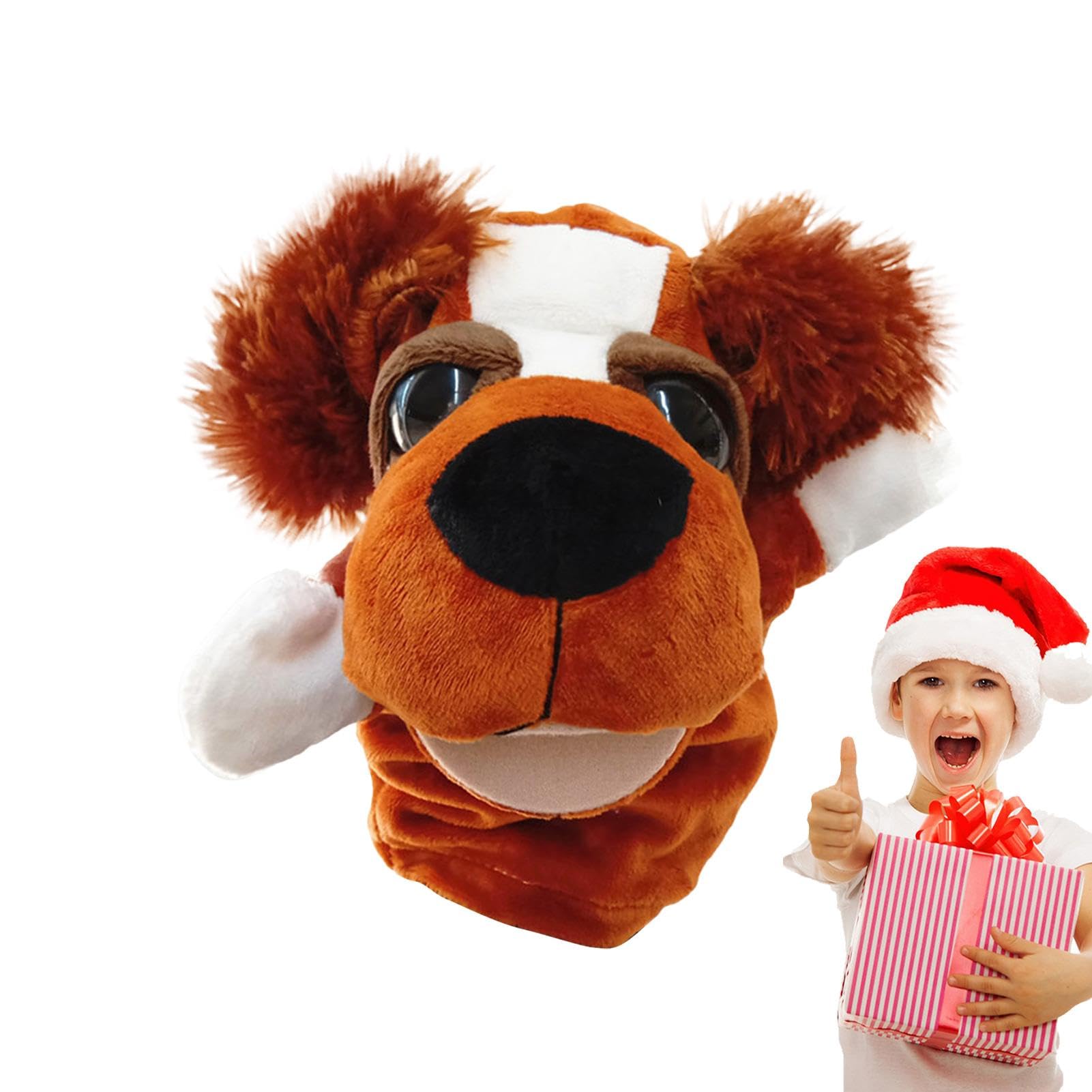 Hand Puppets for Kids - Animal Puppets Set with Dog Hand Puppet, Plush Stuffed Animal Toys for Toddlers, Develop Motor Skills & Imagination, Storytelling & Pretend Play - Perfect for Preschool, Daycare & Home Playtime