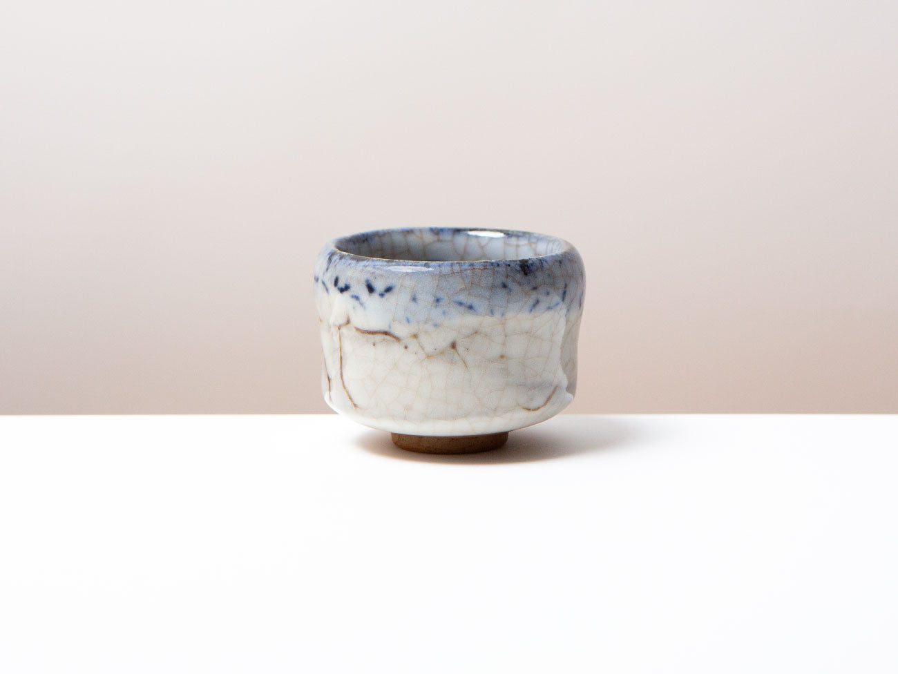 Premium Cobalt Blue & Shino Glazed Ceramic Coffee Cup - Tall Handcrafted Mug for Espresso, Latte & Tea - Perfect for Home, Office & Cafe Use