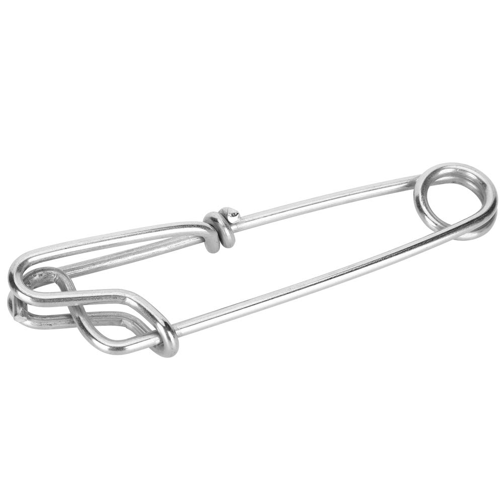 6 Pack Stainless Steel Tuna Clips - Easy On/Off for Fishing & Boating