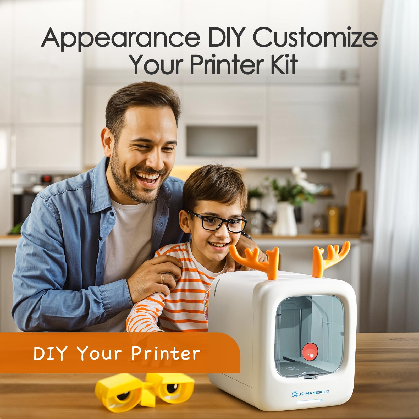 X-Maker Joy 3D Printer for Kids & Beginners - High Precision Wi-Fi & App Controlled 3D Printer with 8 PLA Filaments, 15+ Mini Design Modules & Huge Toy Library | Perfect for STEM Learning, DIY Projects & Educational Toys at Home or School