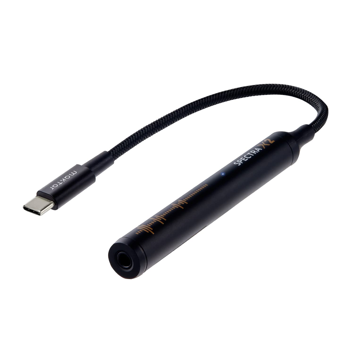 MAKTAR Spectra X2 Portable DAC Headphone Amplifier - 32bit/384kHz Hi-Res USB-C Audio DAC for iPhone 15, iPad, MacBook, Android & PC - Compact USB DAC Amp for Music Lovers | Perfect for Travel, Studio & Mobile Listening