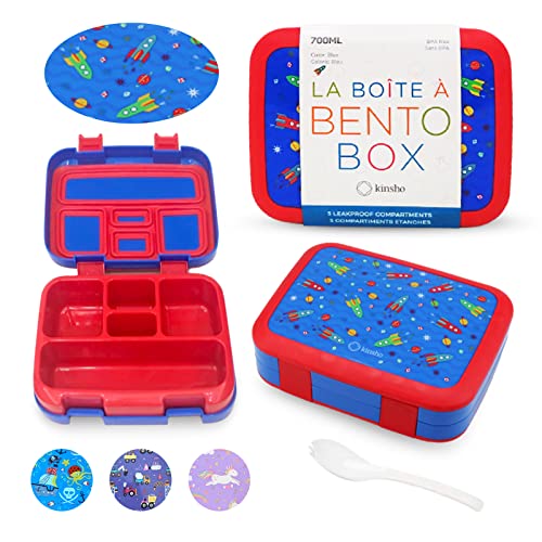 Blue Red Rocket Bento