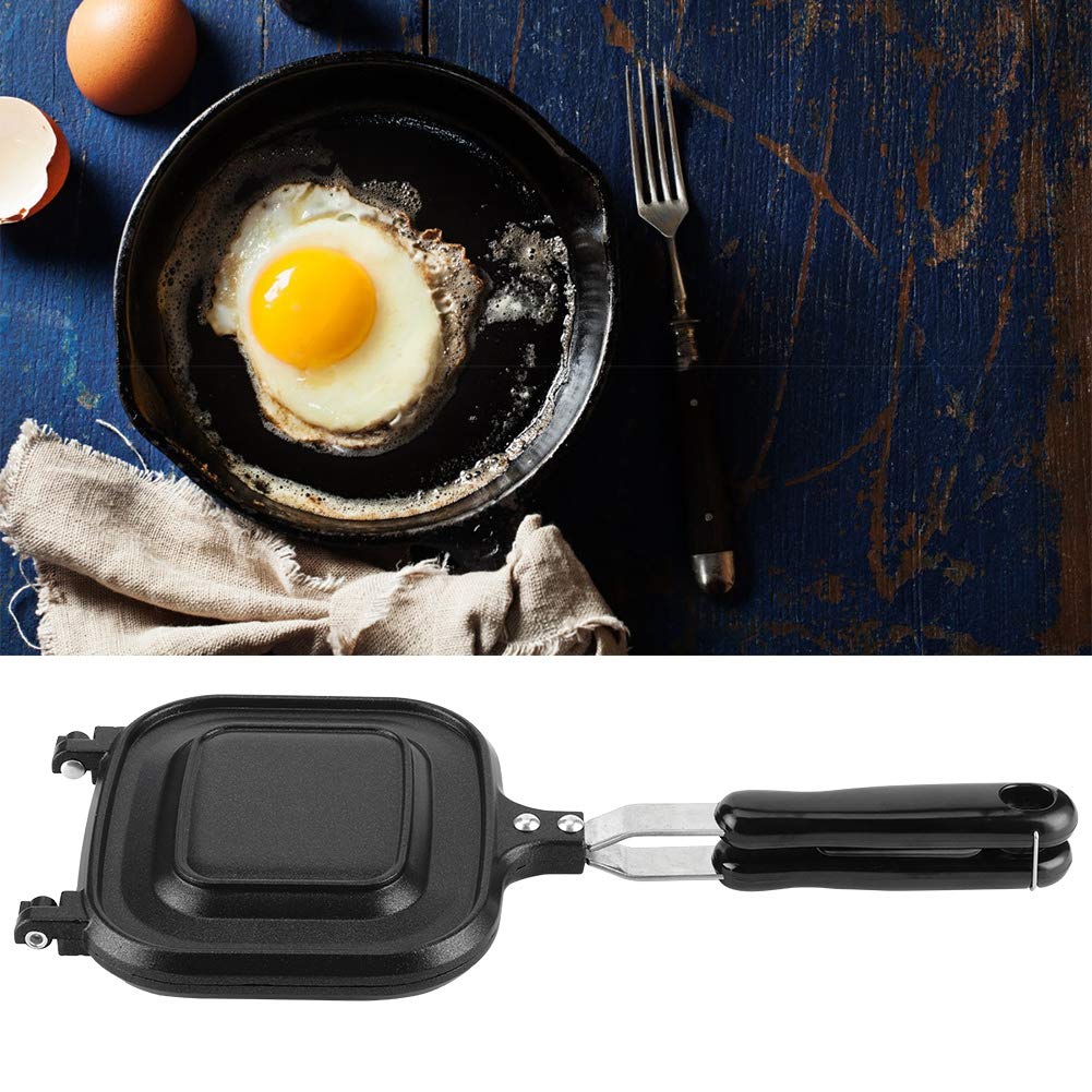 **Oumefar Square Nonstick Double-Sided Pancake Pan – Sandwich Maker & Multifunction Baking Pan for Toaster – Perfect for Breakfast, Omelettes, and Quick Meals**