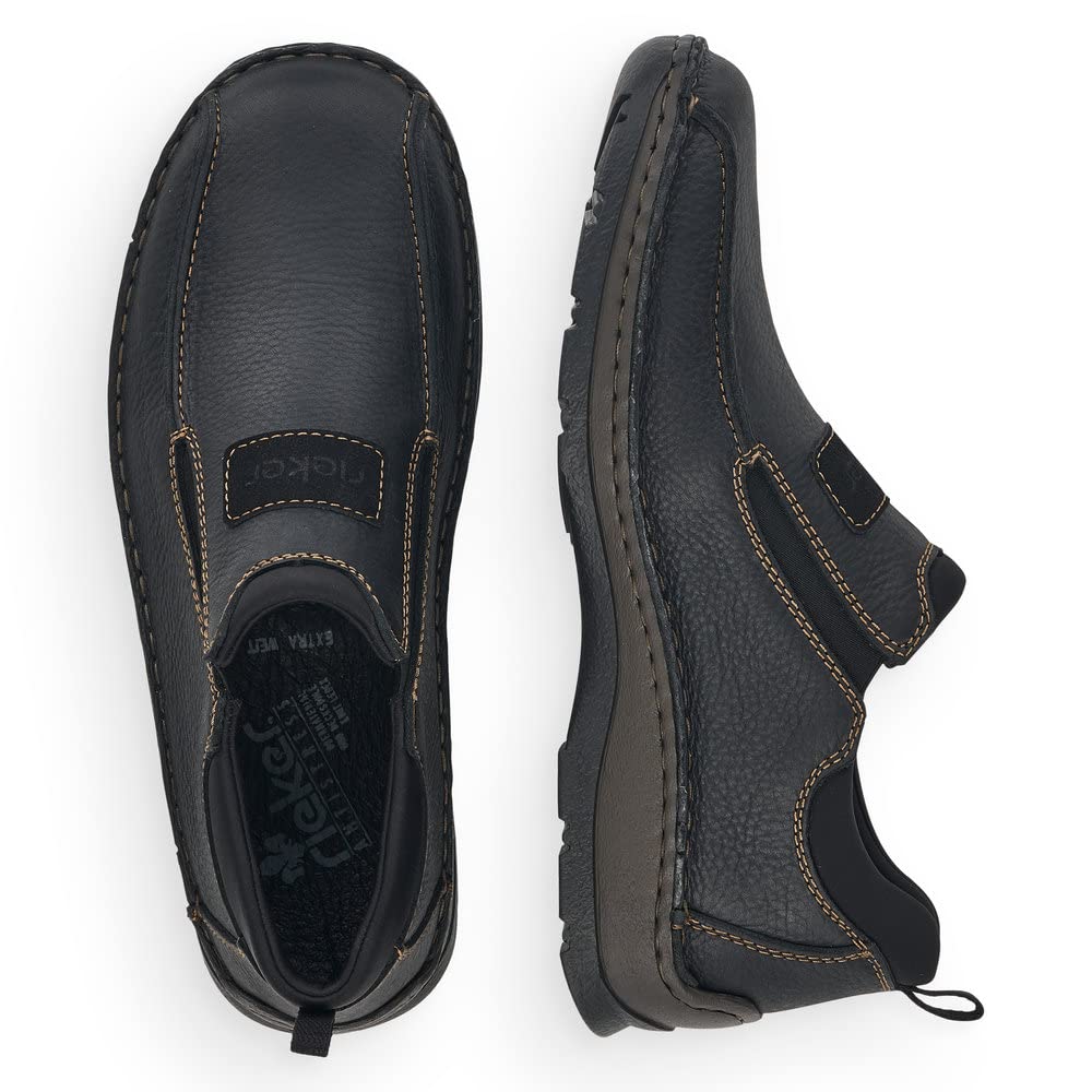 Rieker Men's Comfort Loafers - Slip-On Casual Shoes for Business & Leisure - Lightweight & Breathable for All-Day Wear