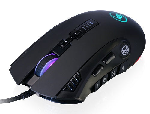 IOGEAR GME680 MMOMENTUM Pro 12-Button Programmable MMO Gaming Mouse - RGB Lighting, Ergonomic Design for PC Gamers - Perfect for World of Warcraft, Final Fantasy & Online Gaming