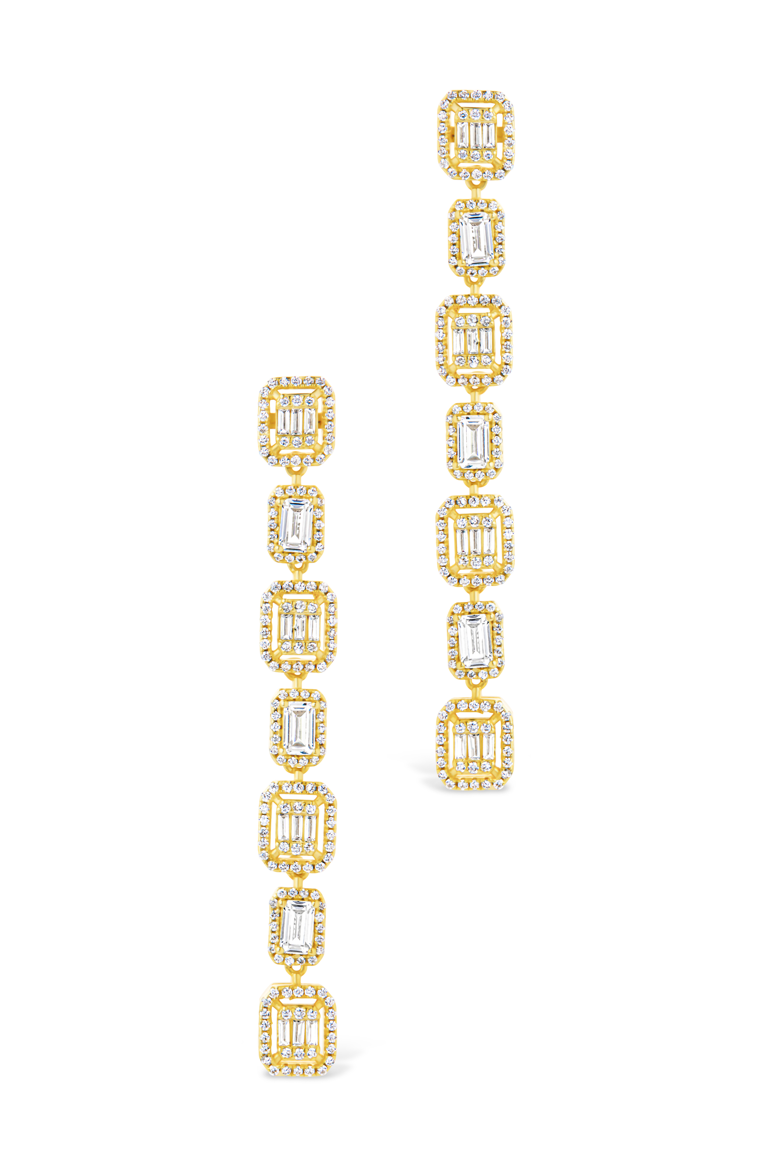 Nancy CZ Drop Stud Earrings for Women - Sparkling Cubic Zirconia Dangle Earrings - Elegant Jewelry Gift for Wedding, Party & Everyday Wear