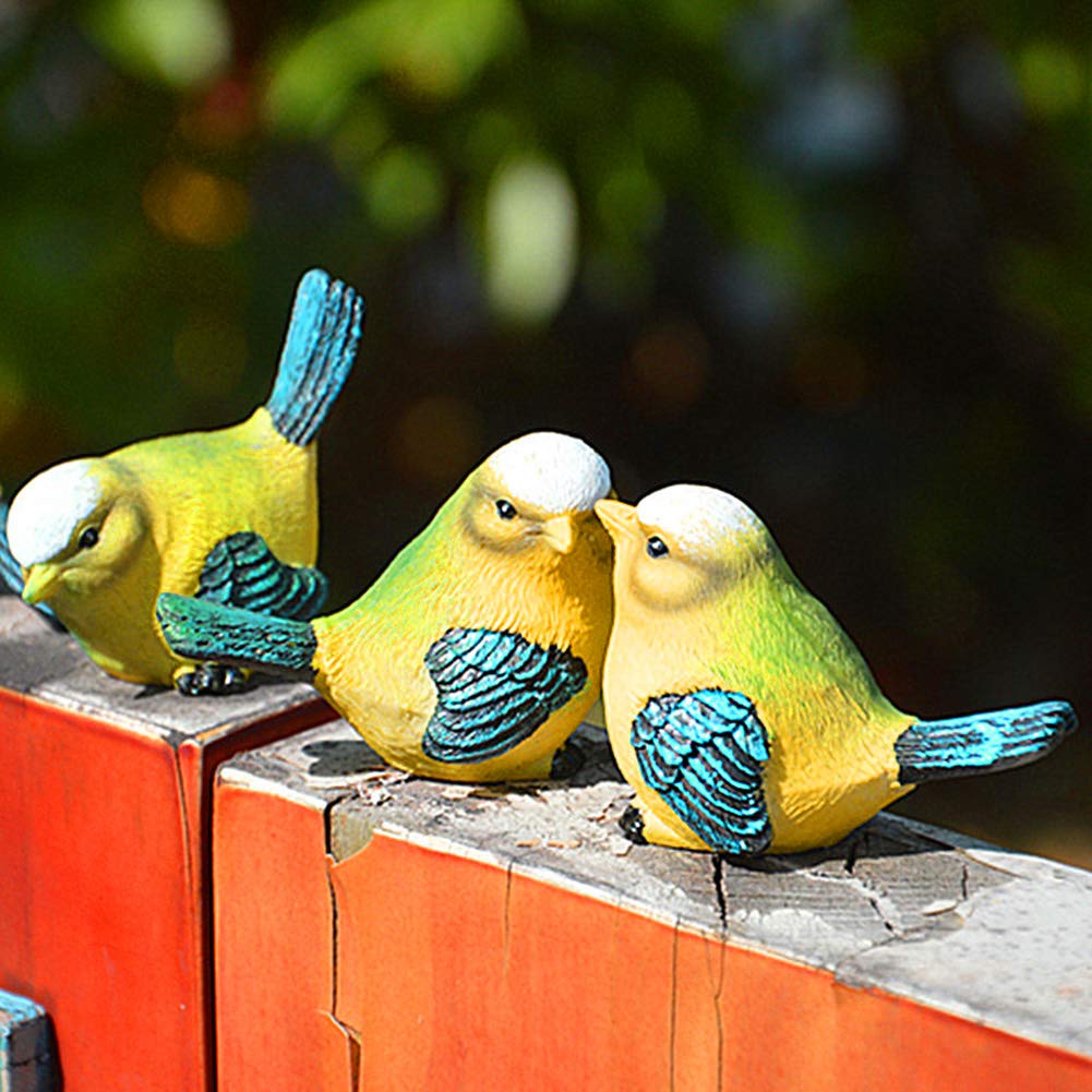4PCS Resin Bird Figurines for Home Decor - Handcrafted Garden Statues for Courtyard, Park & Landscape Design | Perfect for Outdoor Ornaments, Patio Decor & Scenic Spot Arrangements
