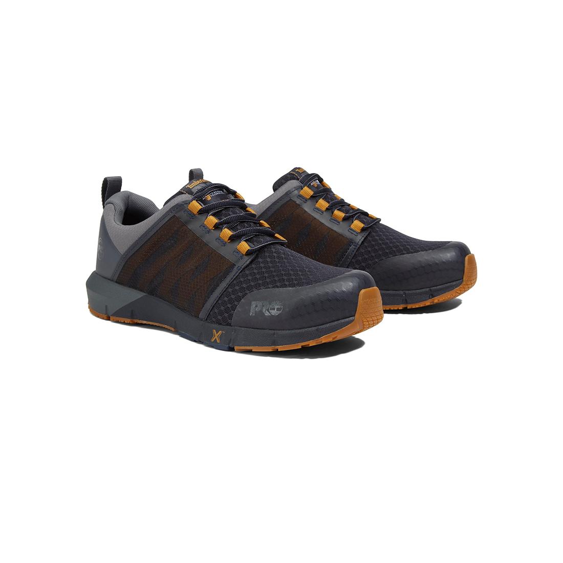 Radius Composite Toe Work Shoes for Men - Lightweight Safety Boots, Slip Resistant, Electrical Hazard Protection - Blue Grey - Ideal for Construction, Warehouse & Industrial Work