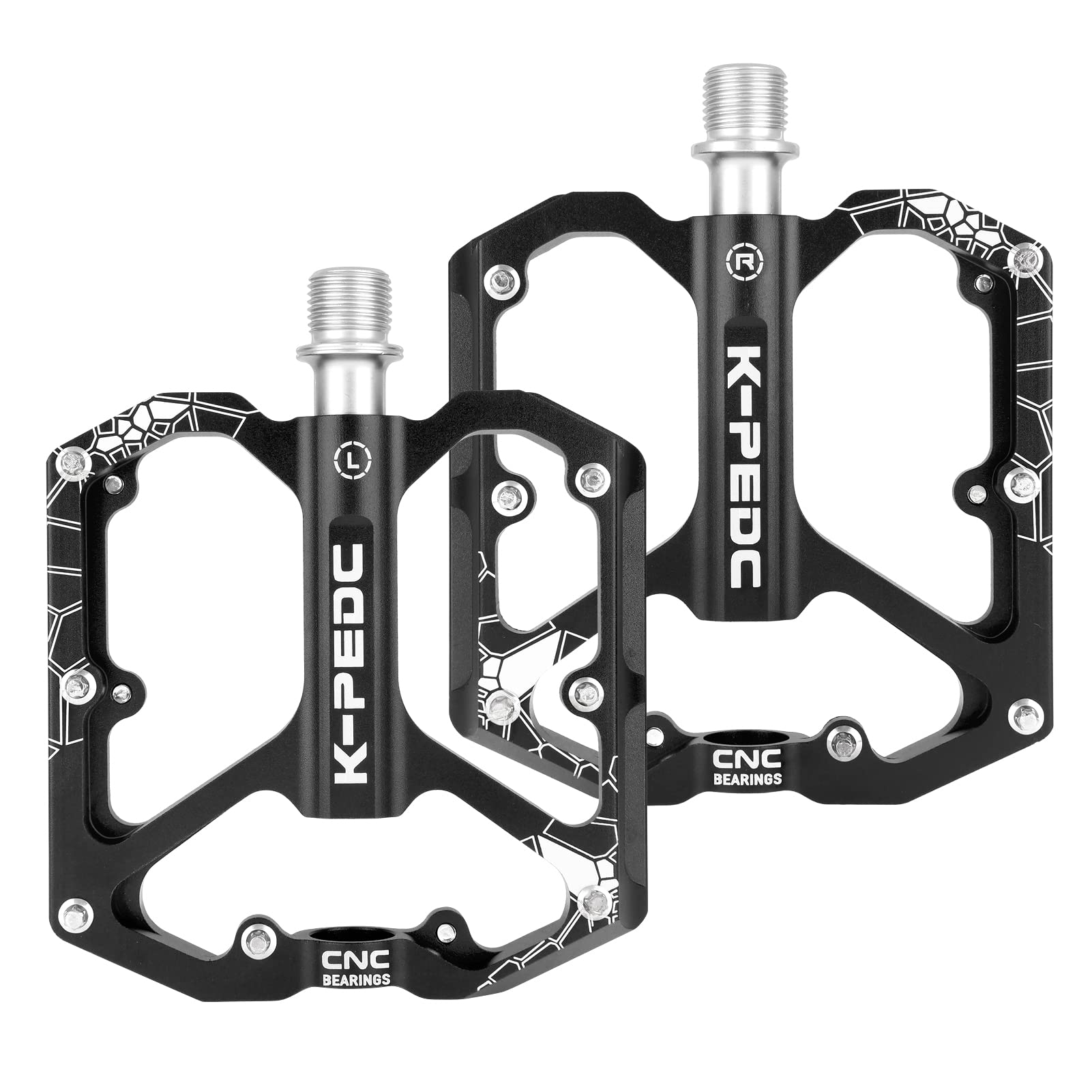 Lightweight Aluminum Alloy Mountain Bike Pedals - 9/16