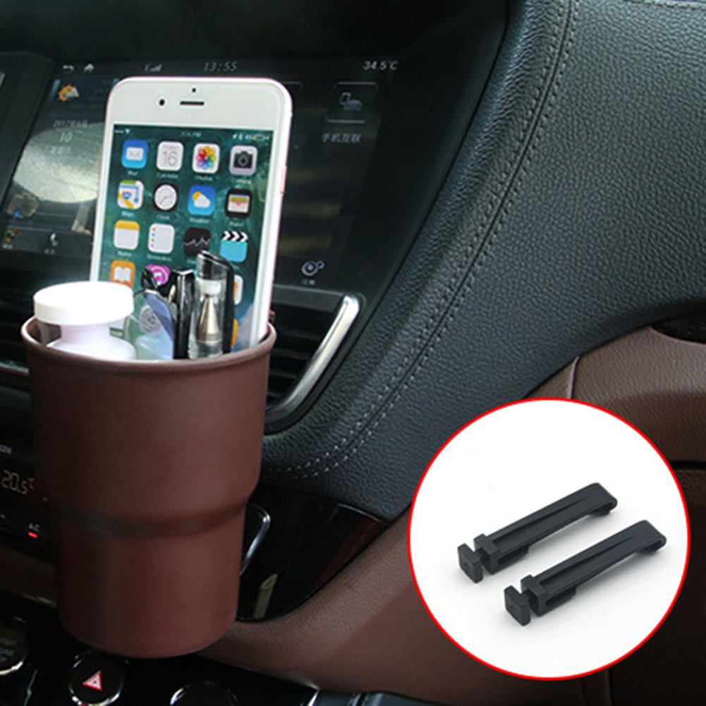 Multi-Function Car Trash Can with Lid - Mini Wheelie Storage Bin for Car Organizer, Auto Change Holder & Vehicle Garbage Container - Perfect for Road Trips, Commuting & Car Cleaning