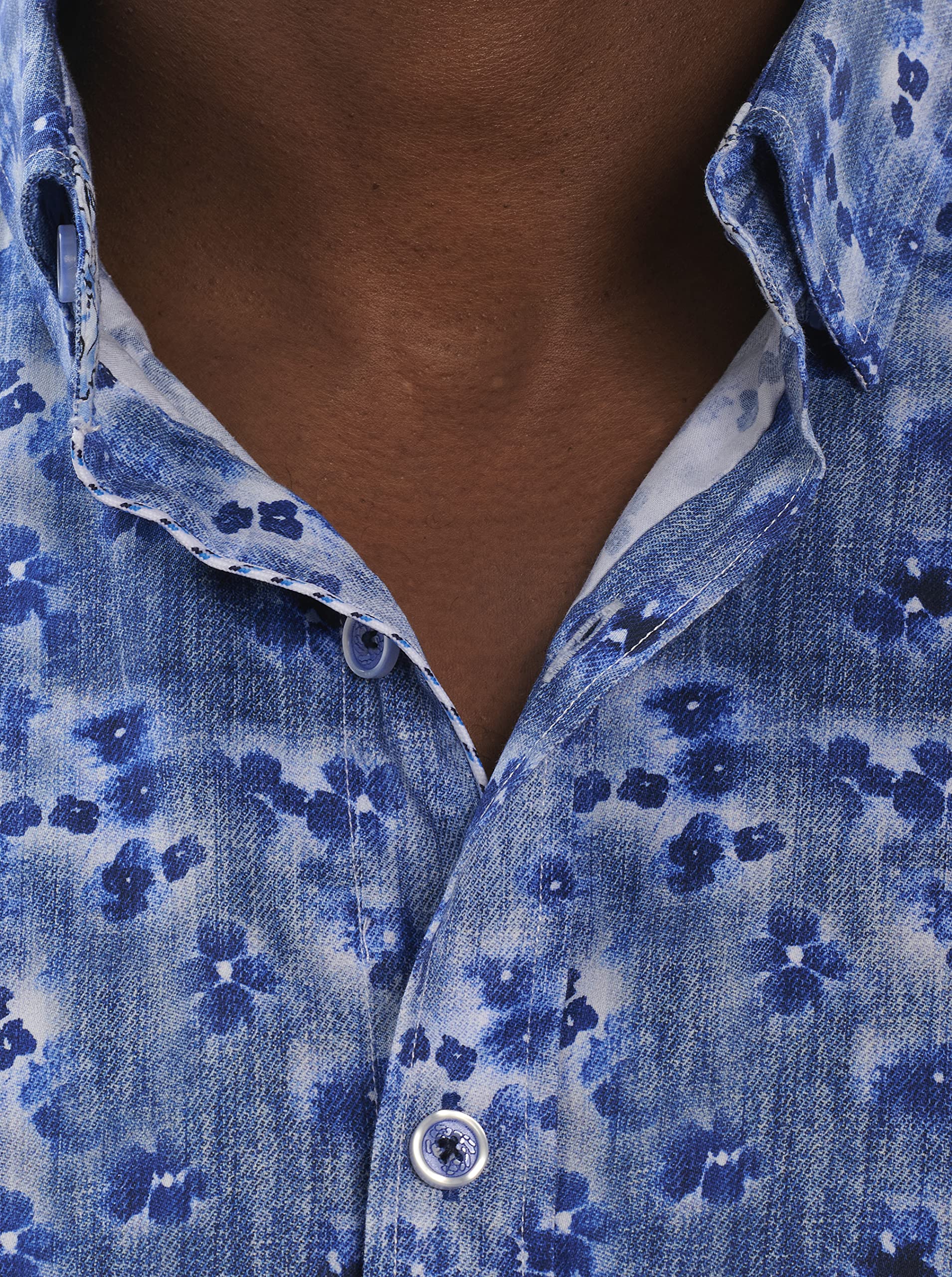 Robert Graham Men's Camden Cove Short Sleeve Woven Shirt - Stylish Casual Button Down for Summer Outings & Beach Vacations