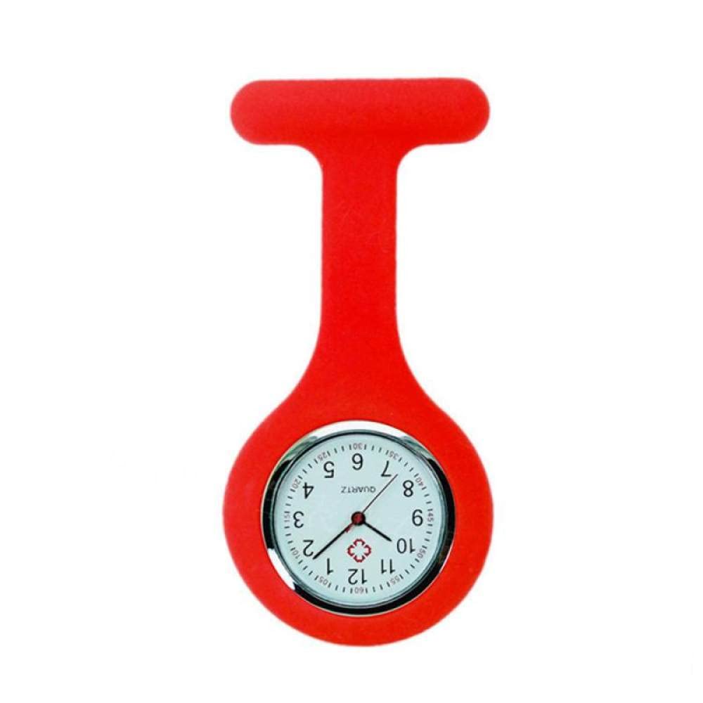 Silicone Nurse Watch - Medical Pocket Watch with Pin & Hanging Chain - Quartz Movement for Nurses & Healthcare Professionals - Perfect for Hospitals, Clinics & Nursing Schools