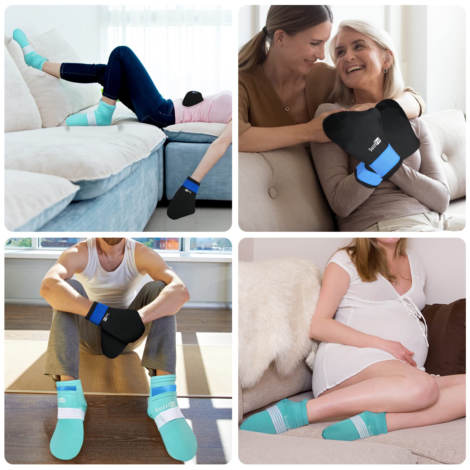 Cooling Therapy Socks & Hand Ice Packs for Chemotherapy Relief - Reusable Cold Gloves for Men & Women (S/M) - Perfect for Post-Treatment Comfort, Neuropathy Pain Relief & Swelling Reduction